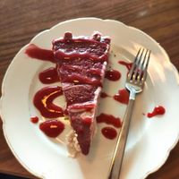 Cheesecake at Cafe Schnurrke in Cologne