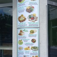 menu - all vegan except ayran and mayo at Falafeli in Braunschweig