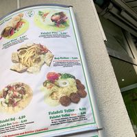 menu at Falafeli in Braunschweig