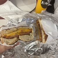 Vegan breakfast bagel was delicious! Highly recommend!  at Go Bagels in New York City