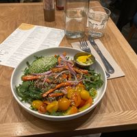 Vegan quinoa dish at OL'DAYS Farm to Table - NoMad in New York