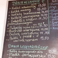 Menu wegańskie at Vege Bar Mleczny Maślanka in Województwo Mazowieckie