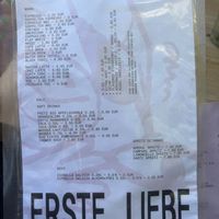 Menu  at erste liebe in Nordrhein-westfalen