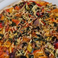 Pizze Vegetale at Polini Restaurant in Catalunya