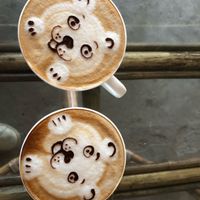 Cutest soy cappuccinos at Pumpernicle German Bakery in Rishikesh