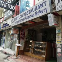 Entrance at Pumpernicle German Bakery in Rishikesh