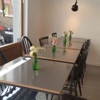 Interior at L'Atelier des Tartes Cafe and Cantine in Frankfurt