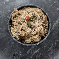 Mushroom risotto at Empório Toque Gourmet in Distrito Federal