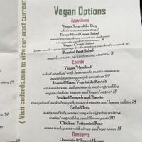 Good selection at Cedar Restaurant in Washington