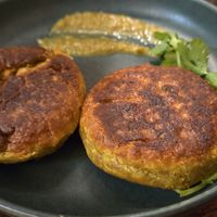 Spicy chickpea bun at Seoul Food DC in Takoma Park