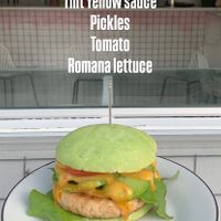 Vegan Chicken Burger   at Tint Plant Food in Batumi