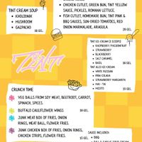 Our Menu 100% vegan   at Tint Plant Food in Batumi