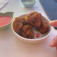 Buffalo wings from broccoli  at Tint Plant Food in Batumi