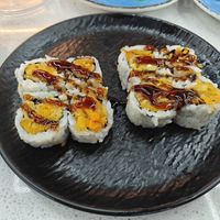 Sweet Potato sushi at Kawa Revolving Sushi in Cincinnati