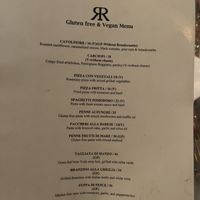 Vegan Menu  at Rafele in New York City