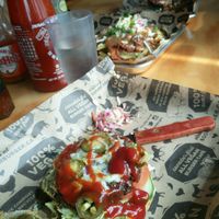 burgers and poutine  at Boon Burger Cafe in Barrie