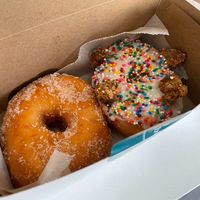 cinnamon sugar and birthday cake at bloomer's in Toronto