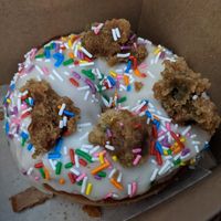 Birthday cake at bloomer's in Toronto