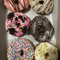 Mixed donuts. Favourite is the rose pistachio and some of the seasonal ones.   at bloomer's in Toronto