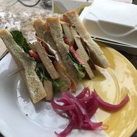 Tofu Club Sandwich at bloomer's in Toronto
