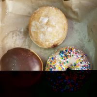 doughnuts to die for.  at bloomer's in Toronto