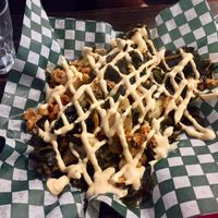 Kimchi poutine  at bloomer's in Toronto