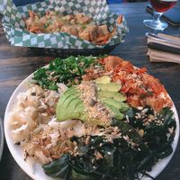 Bowl & poutine  at bloomer's in Toronto