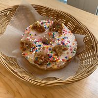 birthday cake at bloomer's in Toronto