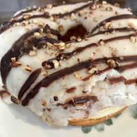 chocolate hazelnut banana donut! at bloomer's in Toronto