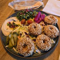 Falafelteller at maza magic in Sachsen