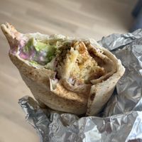 Avocado falafel wrap  at maza magic in Sachsen