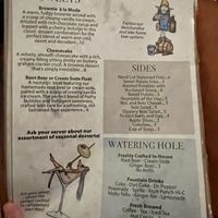 Menu part 4  at North Country Brew Pub in Slippery Rock