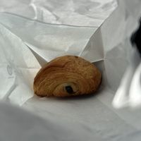 Croissant with chocolate and raspberry   at Il Salotto di Paola Pasticceria in Lombardia