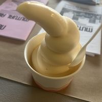 Apricot Lassi (seasonal flavor, vegan)   at Milk Drunk in Seattle
