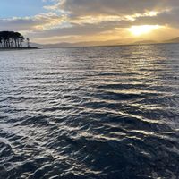 View from the Inn's pontoon at The Oystercatcher Inn in Scotland
