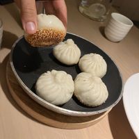 Fried buns  at Qingchun Pumen (Pacific Ocean New World Branch) in Shanghai