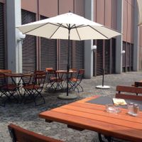 Outside seating, top at Prélude in Luzern