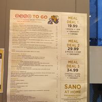 To go menu at Sano Pizza in Cork