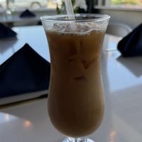 Latte with almond milk   at The Artisan at Brick Street Hotel in Durant