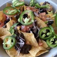 Vegan nachos - 8/10, good and I would order again, but not the best I’ve had.  at Pushkin's Bakery & Cafe Arden Arcade in Sacramento