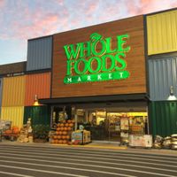 store front made of old shipping containers! at Whole Foods Market - Bowman in Little Rock
