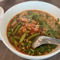Tom Yam soup  at Veganerie Grand Palace - วีแกนเนอรี วัดพระแก้ว in Bangkok