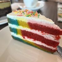 Rainbow marble cake  at Veganerie Grand Palace - วีแกนเนอรี วัดพระแก้ว in Bangkok
