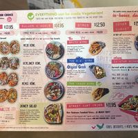 Other side of menu  at Spitz - St. George in St George