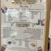 Vegan Sundaes and Milkshakes  at Sub Zero Ice Cream in Winnipeg