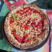 Pizza with vegan cheese at Mac Tire Pub in Republika Srpska