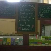 Menu board at Wild Earth Organics Cafe and Store in Tauranga