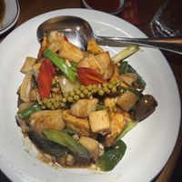 Black pepper tofu  at Yaowarat in Portland