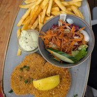 Vritz vom Feld vegane Schnitzel at Schweinske in Schleswig-holstein