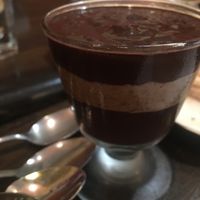 chocolate almond butter pudding - yum - dairy free! at Hearty Eats in Shelburne Falls